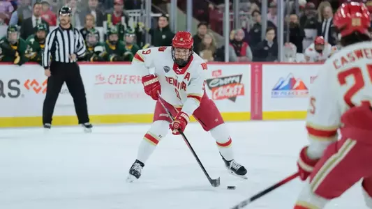 01 NOV 2025: The Denver Pioneers Men’s Hockey Team takes on Alaska Anchorage in Denver, CO. (C. Morgan Engel/Clarkson Creative Photography)