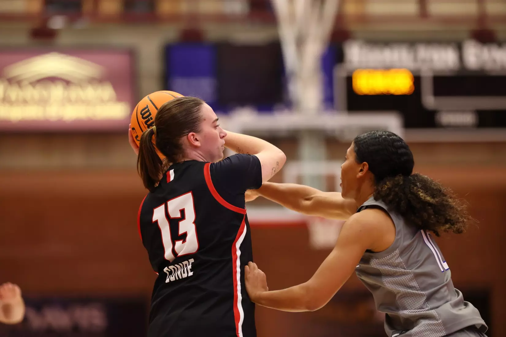 03 NOV 2025: The University of Denver women’s basketball team takes on the Air Force Academy at Hamilton Gymnasium in Denver, CO. Justin Tafoya/Clarkson Creative Photography