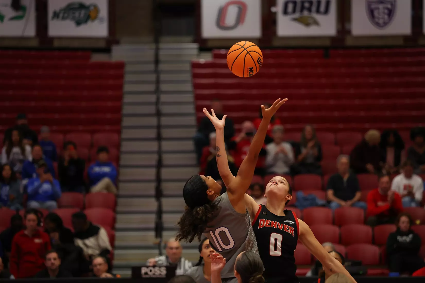 03 NOV 2025: The University of Denver women’s basketball team takes on the Air Force Academy at Hamilton Gymnasium in Denver, CO. Justin Tafoya/Clarkson Creative Photography