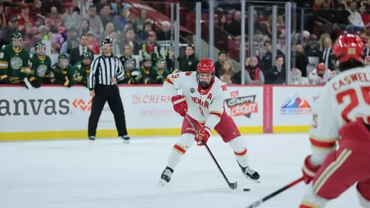 01 NOV 2025: The Denver Pioneers Men’s Hockey Team takes on Alaska Anchorage in Denver, CO. (C. Morgan Engel/Clarkson Creative Photography)