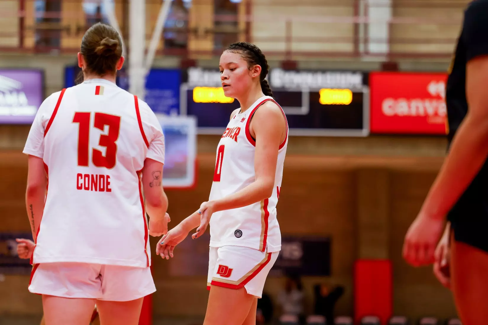 06 DEC 2025: The University of Denver women’s basketball team takes on Idaho at Hamilton Gymnasium in Denver, CO. ©Michael Ciaglo/Clarkson Creative Photography