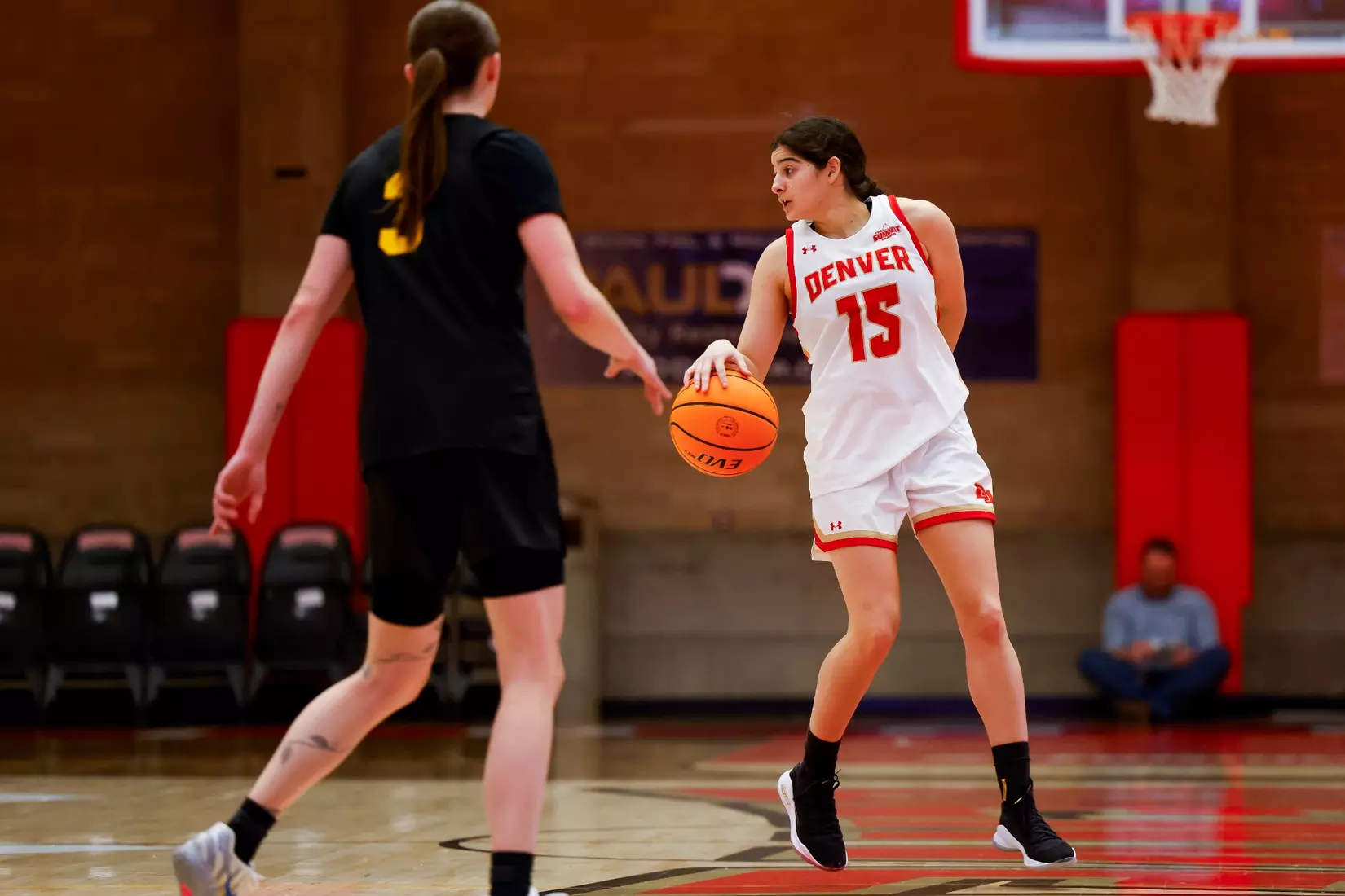 06 DEC 2025: The University of Denver women’s basketball team takes on Idaho at Hamilton Gymnasium in Denver, CO. ©Michael Ciaglo/Clarkson Creative Photography