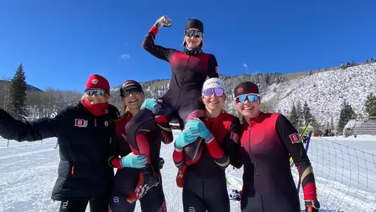Lea Wenaas Women's Nordic Skiing 2025 Denver Invitational Freestyle Pursuit celebrate February 9