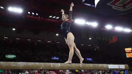 09 JAN 2025: The University of Denver women's gymnastics team takes on Arizona State at Magness Arena in Denver, CO. (Justin Tafoya/Clarkson Creative Photography)