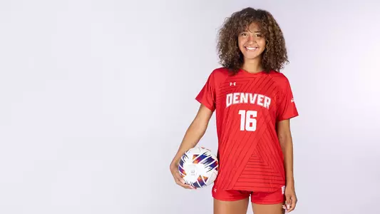 Brooke Ahern 2025 Denver Women's Soccer Header