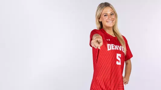 Avery Baker 2025 Denver Women's Soccer Header