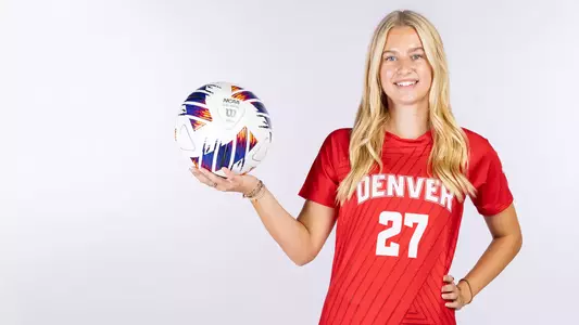 Kacey Harvey 2025 Denver Women's Soccer Header