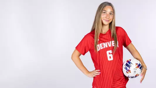Riley Jeffries 2025 Denver Women's Soccer Header