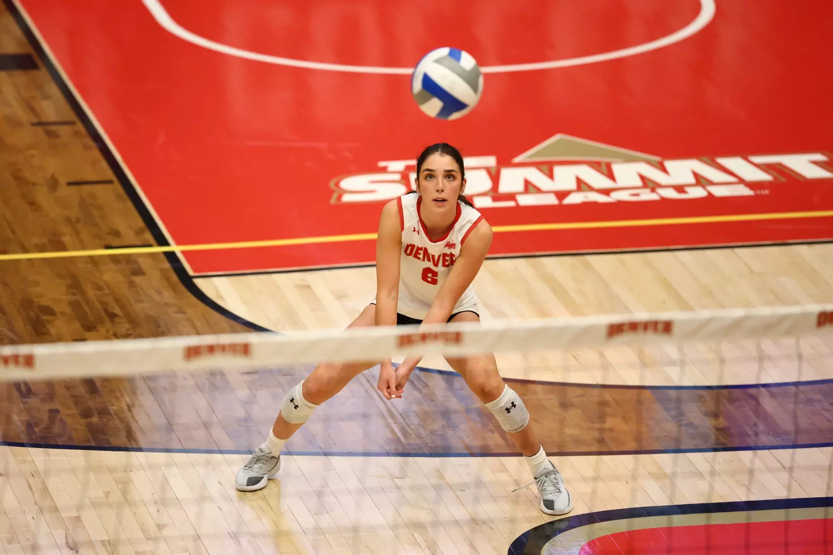 28 AUG 2025: The University of Denver takes on the University of Memphis at Hamilton Gymnasium in Denver, CO. Justin Tafoya/Clarkson Creative Photography