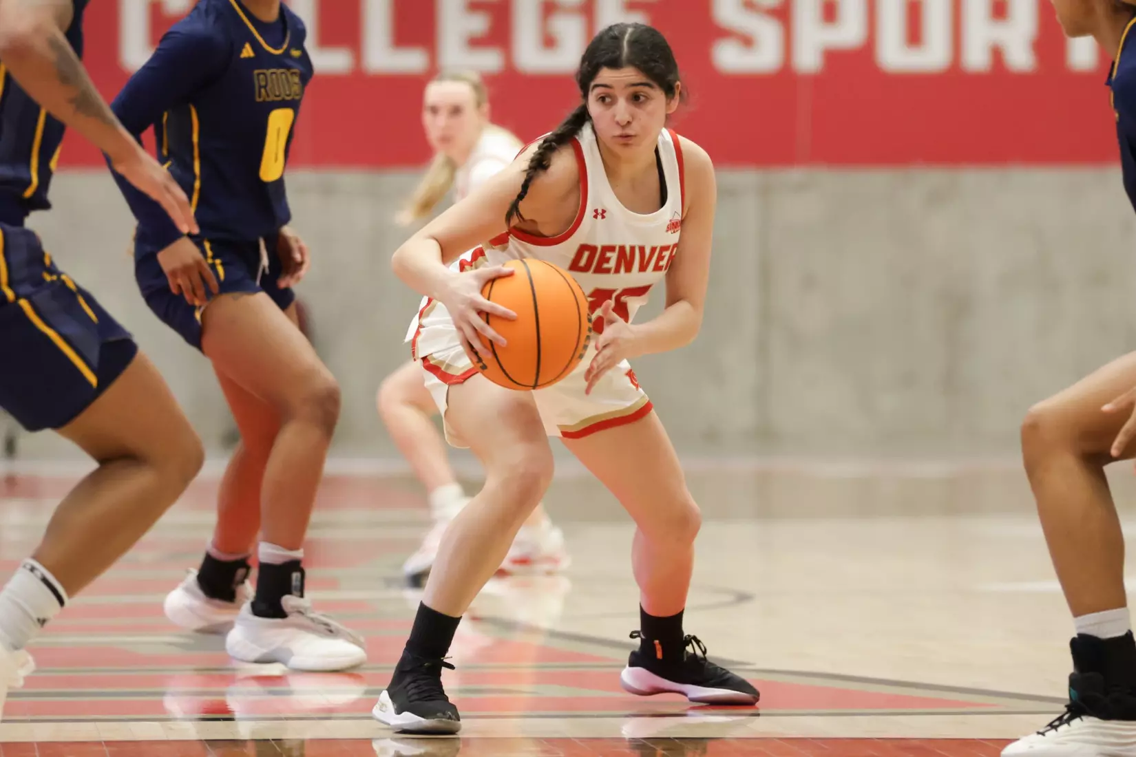 21 JAN. 2025: The University of Denver Women’s Basketball team takes on Kansas City at Hamilton Gymnasium in Denver, CO. (Chris Swann/Clarkson Creative Photography)