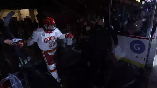 23 JAN 2026: The University of Denver men’s ice hockey team takes on St. Cloud State at Magness Arena in Denver, CO. (Tanner Pearson/Clarkson Creative Photography)
