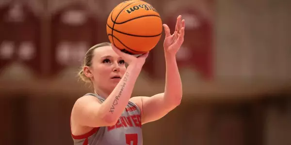 16 NOV 2025: The University of Denver women’s basketbal team takes on Cal State Fullerton in Denver, CO. (C. Morgan Engel/Clarkson Creative Photography)