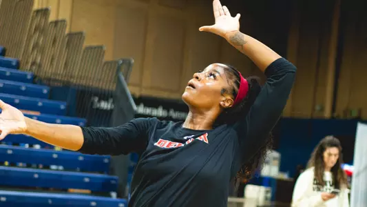 Jamia Johnson during the game against Northern Colorado on September 17, 2026