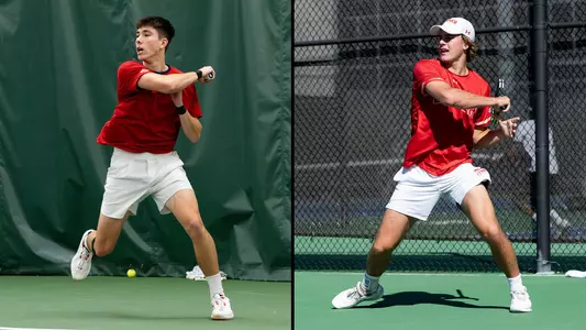 Raffaello Papajcik & Aaron Beduhn Header 2026 Denver Men's Tennis