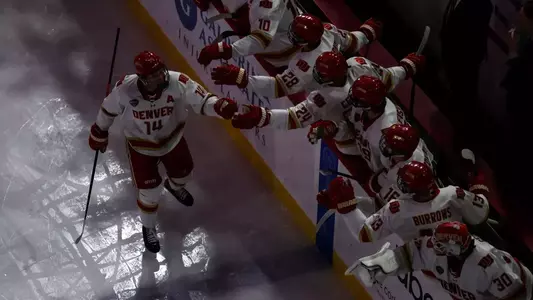 Rieger Lorenz team entrance Colorado College 2026 February 7