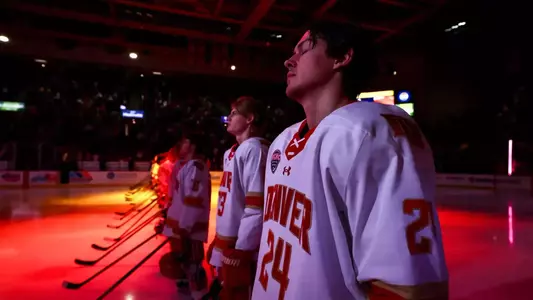 Kieran Cebrian team entrance Colorado College 2026 February 7