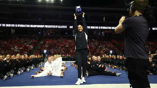Shyla Bhatia Big 12 Newcomer of the Year 2026 - Big 12 Gymnastics