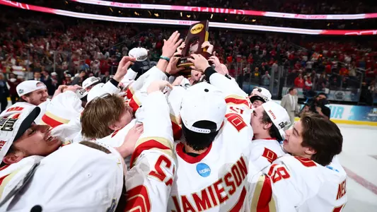 Denver hockey celebrates the national championship