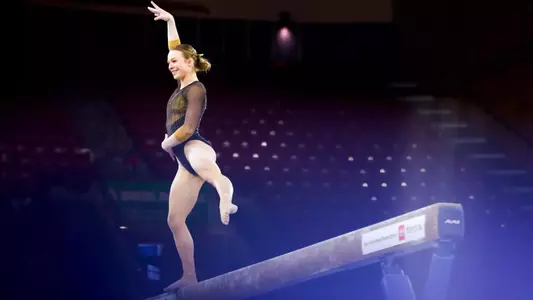 09 MAR 2026: The Denver Pioneers Women’s Gymnastics team takes on the Air Force Academy at Magness Arena on the University of Denver campus in Denver, CO. (Michael Ciaglo/Clarkson Creative Photography)
