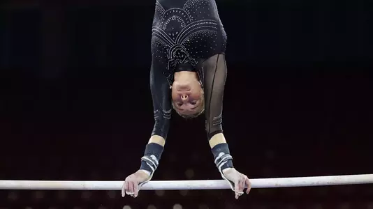 01 MAR 2026: The University of Denver Women’s Gymnastics team takes on University of Utah at Magness in Denver, CO. (Tanner Pearson/Clarkson Creative Photography)