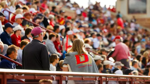 Denver men's lacrosse fans at the Pioneers game against Marquette