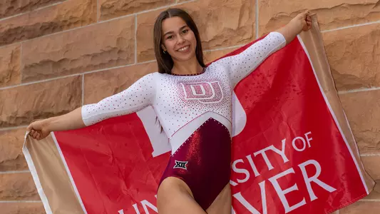Stefanie Gatin - 2026-27 Denver Gymnastics Official Visit Header
