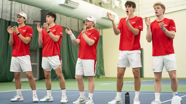 University of Denver Men's Tennis Team Cheering - February 27, 2026, vs BYU