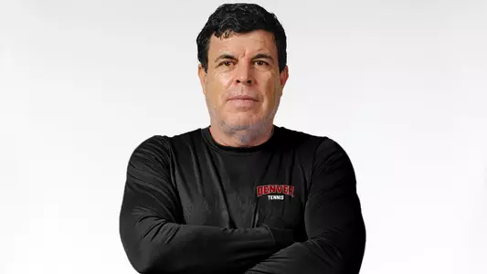 Agustin Moreno 2026-27 Denver Women's Tennis Head Coach - Hire Announcement Header