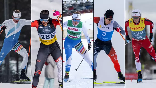 Denver skiing 2027 Nordic newcomers Elling Broberg, Claire Chimileski, Mina Moland, Finn Redman, Sander Teisbekk