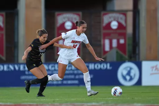 27 AUG 2026: The University of Denver women’s soccer team takes on Colorado College at the University of Denver Soccer Stadium in Denver, CO. Justin Tafoya/Clarkson Creative Photography