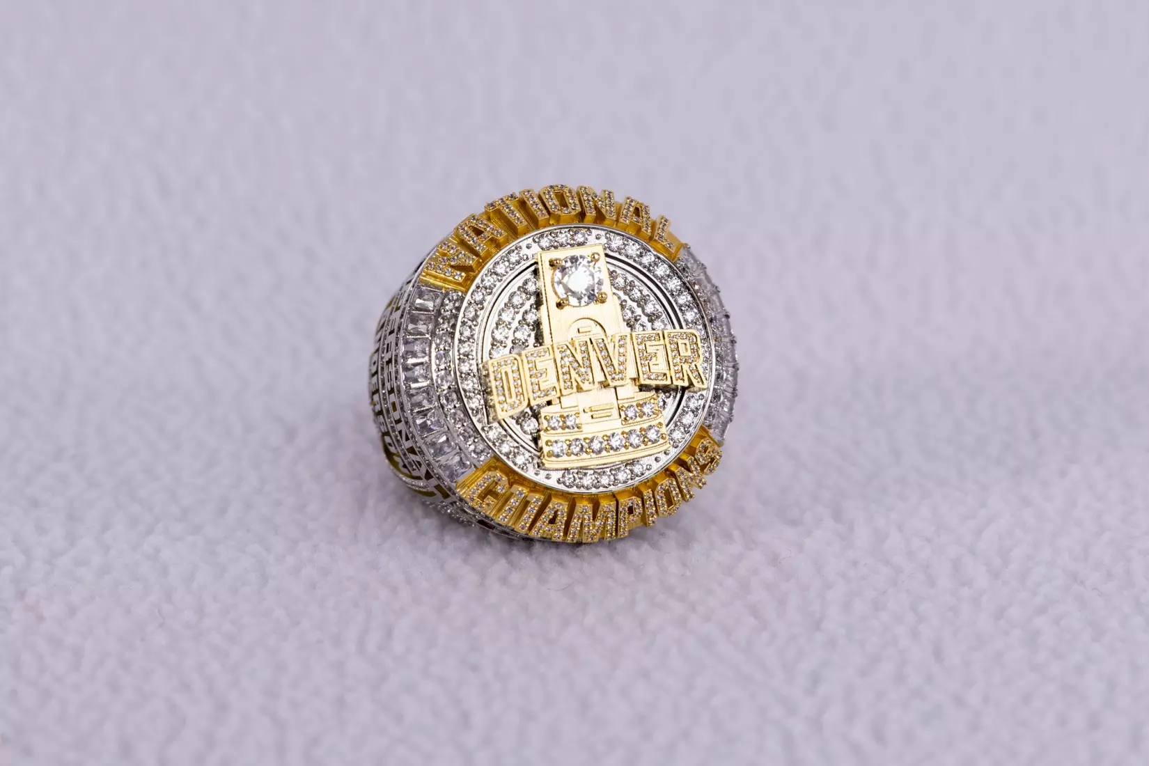 University of Denver hockey unveils the 2026 NCAA National Championship Ring.