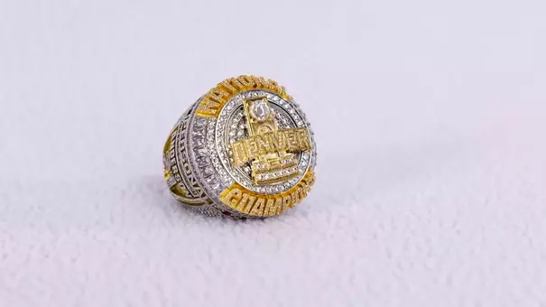 University of Denver hockey unveils the 2026 NCAA National Championship Ring.