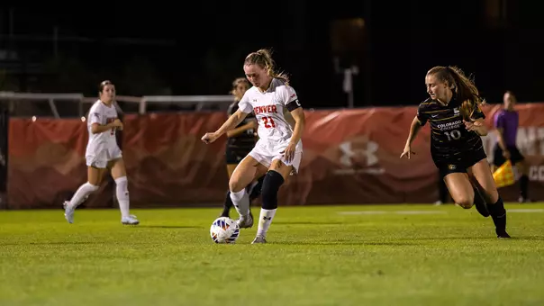 Samantha Dreiling University of Denver Women's Soccer Midfielder vs. Colorado College - August 27, 2026