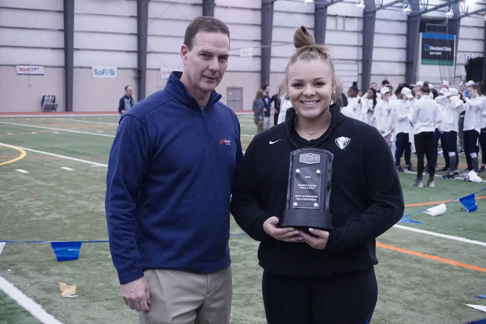 DePaul men's and women's track & field at the 2020 BIG EAST Indoor Track and Field Championships at the SPIRE Institute in Geneva, Ohio on Monday, March 1.