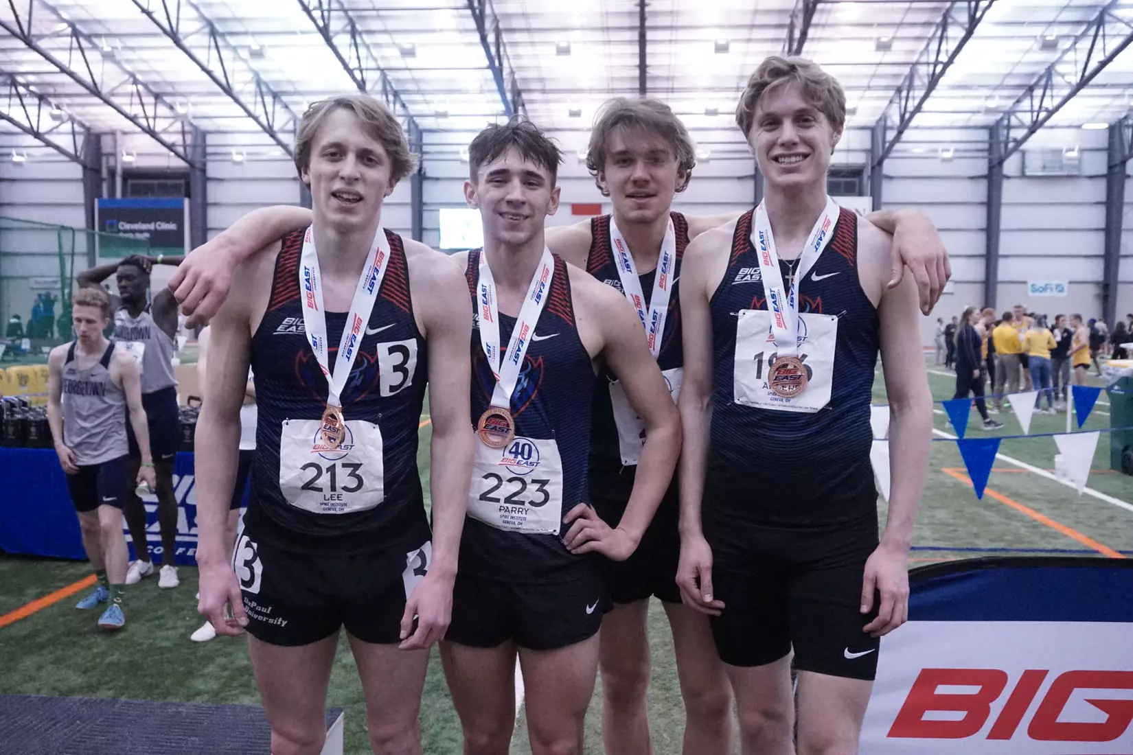 DePaul men's and women's track & field at the 2020 BIG EAST Indoor Track and Field Championships at the SPIRE Institute in Geneva, Ohio on Monday, March 1.