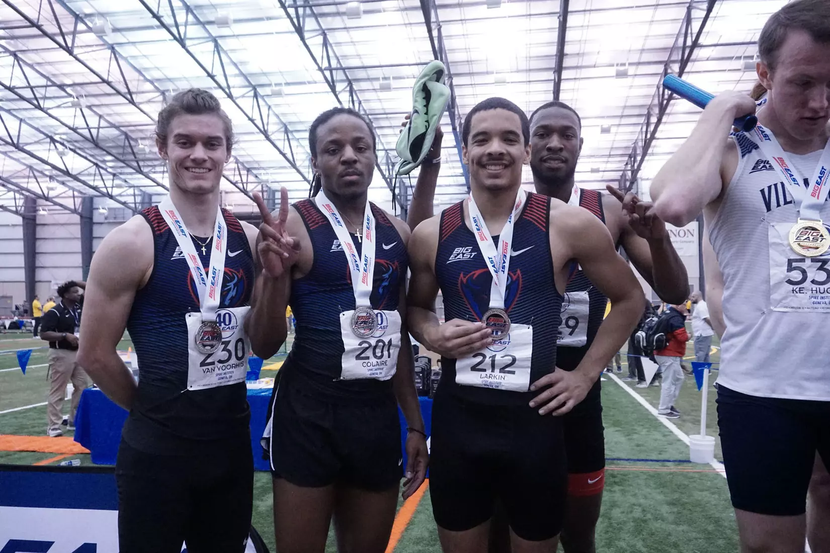 DePaul men's and women's track & field at the 2020 BIG EAST Indoor Track and Field Championships at the SPIRE Institute in Geneva, Ohio on Monday, March 1.