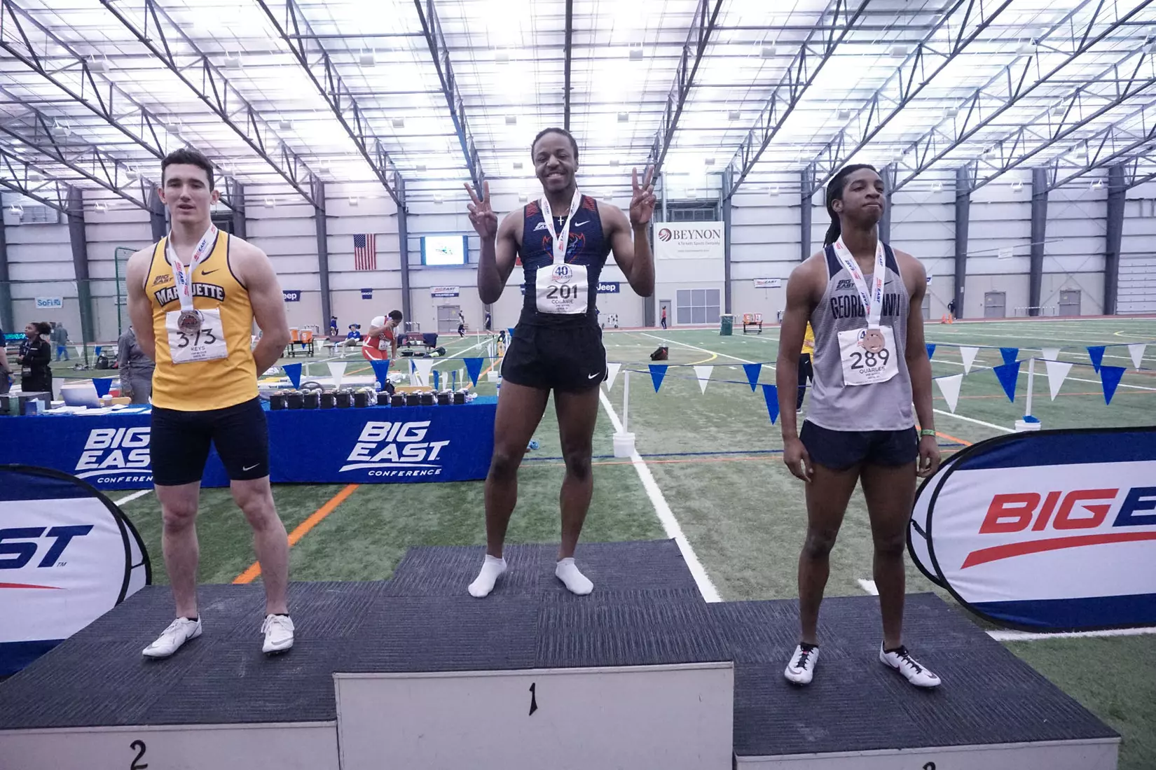 DePaul men's and women's track & field at the 2020 BIG EAST Indoor Track and Field Championships at the SPIRE Institute in Geneva, Ohio on Monday, March 1.
