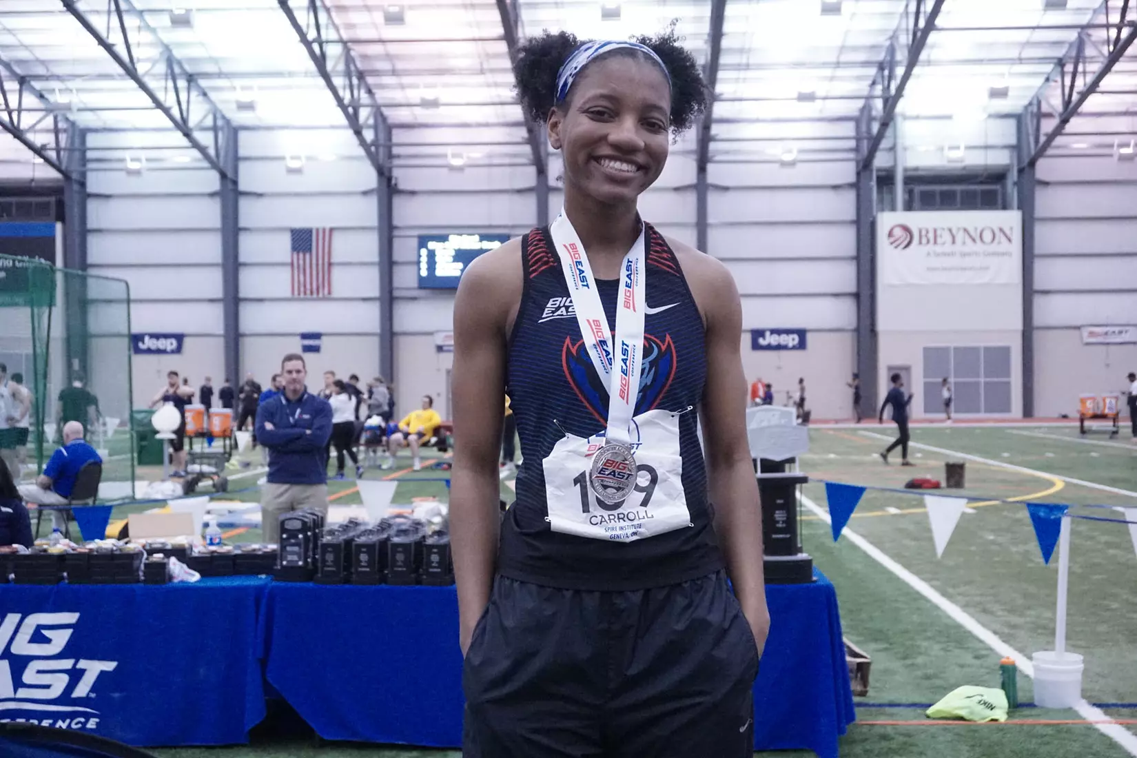 DePaul men's and women's track & field at the 2020 BIG EAST Indoor Track and Field Championships at the SPIRE Institute in Geneva, Ohio on Monday, March 1.