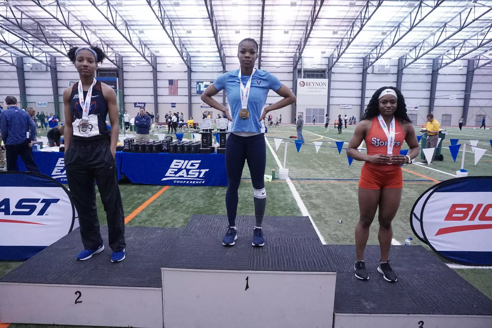 DePaul men's and women's track & field at the 2020 BIG EAST Indoor Track and Field Championships at the SPIRE Institute in Geneva, Ohio on Monday, March 1.