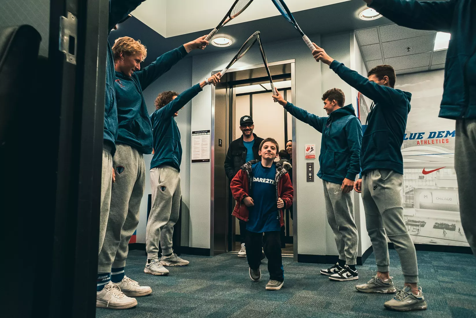 DePaul Men's Tennis welcomed Danny Esposito on April 14.