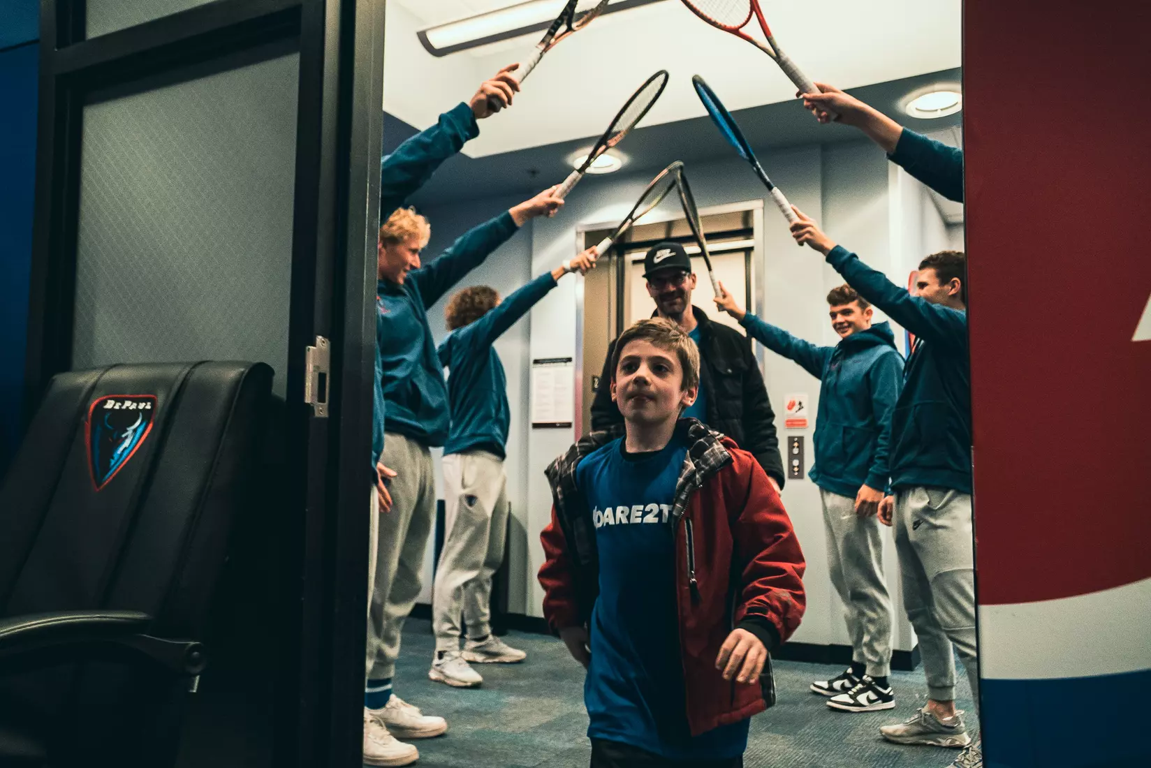 DePaul Men's Tennis welcomed Danny Esposito on April 14.