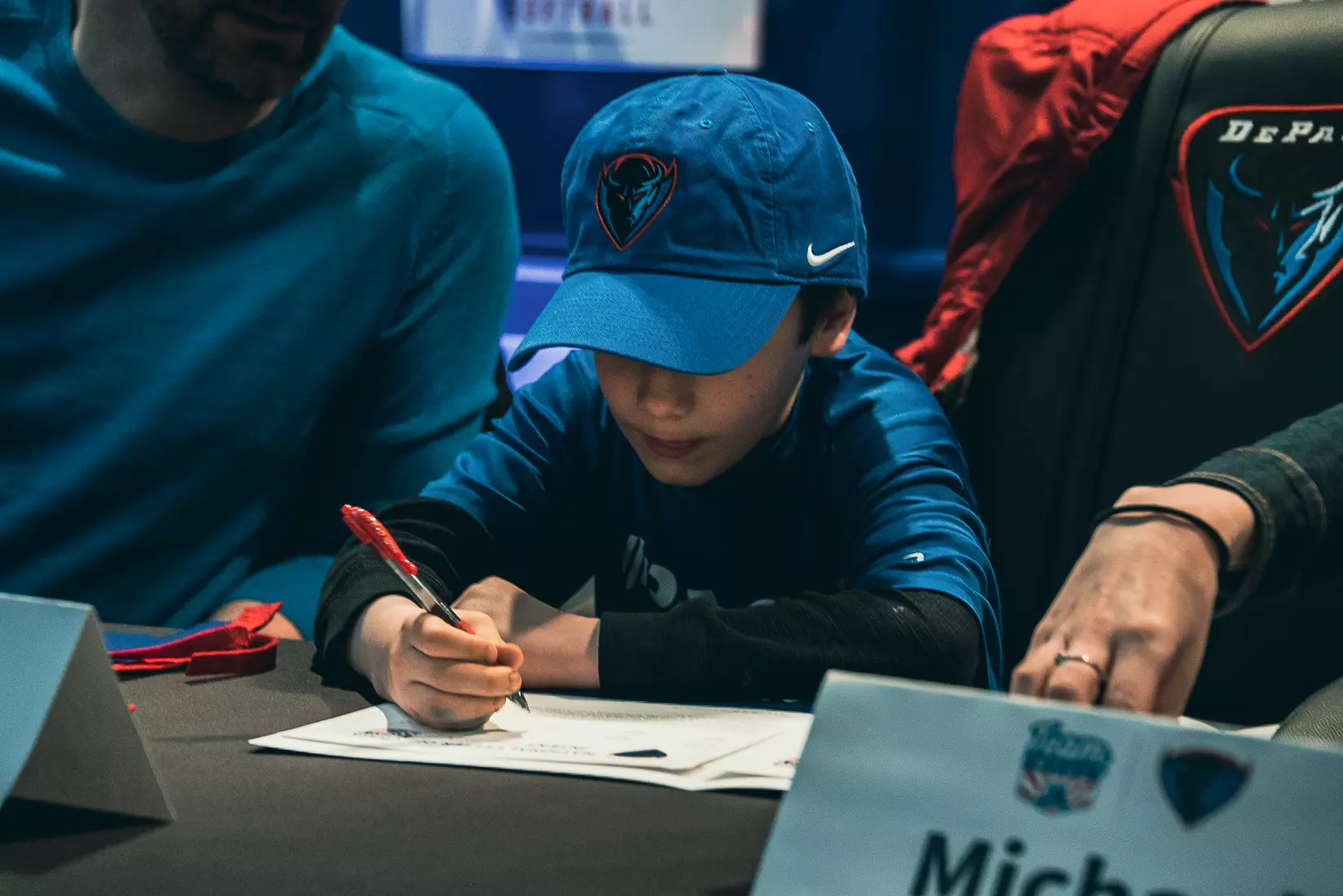 DePaul Men's Tennis welcomed Danny Esposito on April 14.