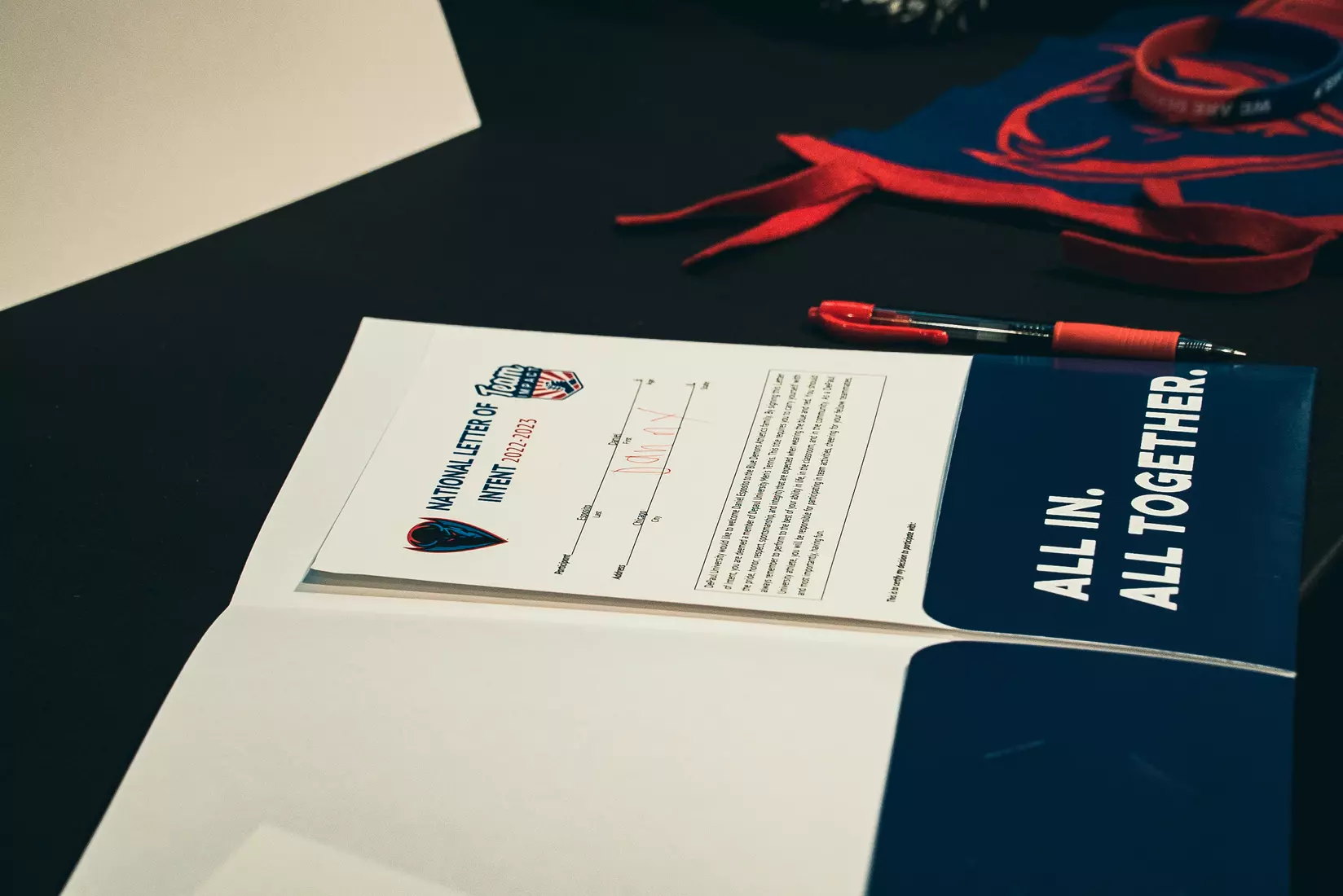 DePaul Men's Tennis welcomed Danny Esposito on April 14.