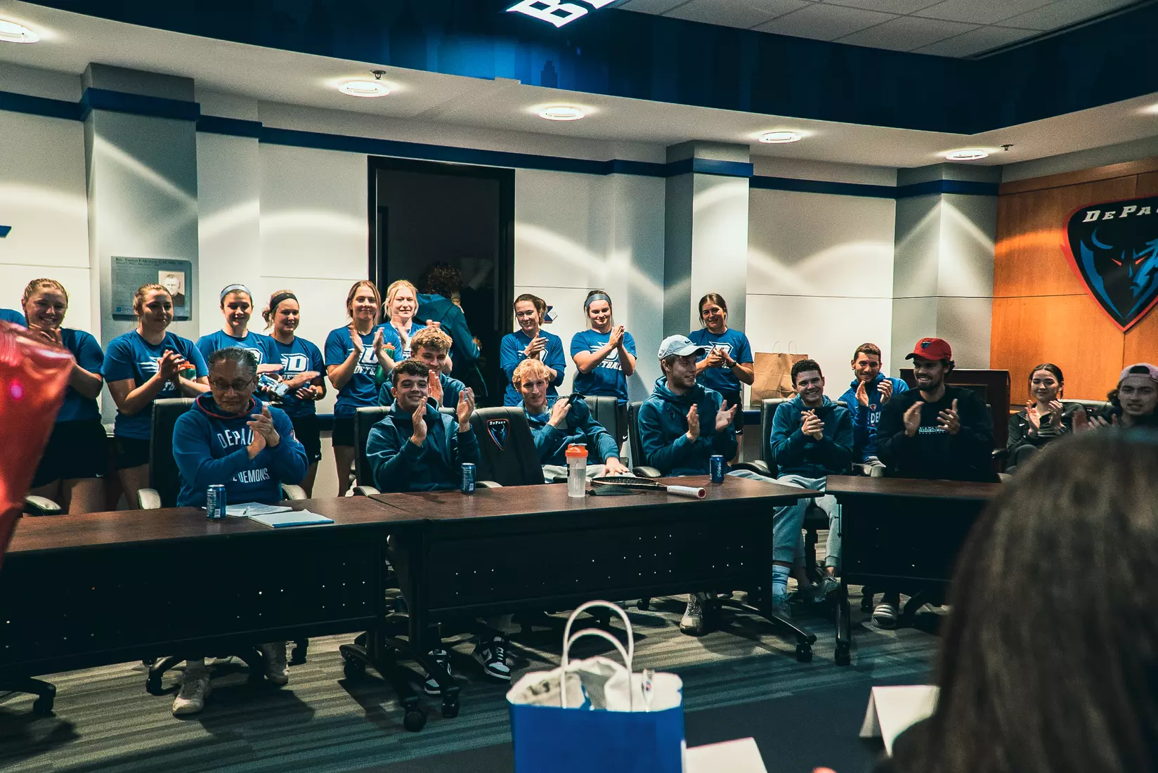 DePaul Men's Tennis welcomed Danny Esposito on April 14.