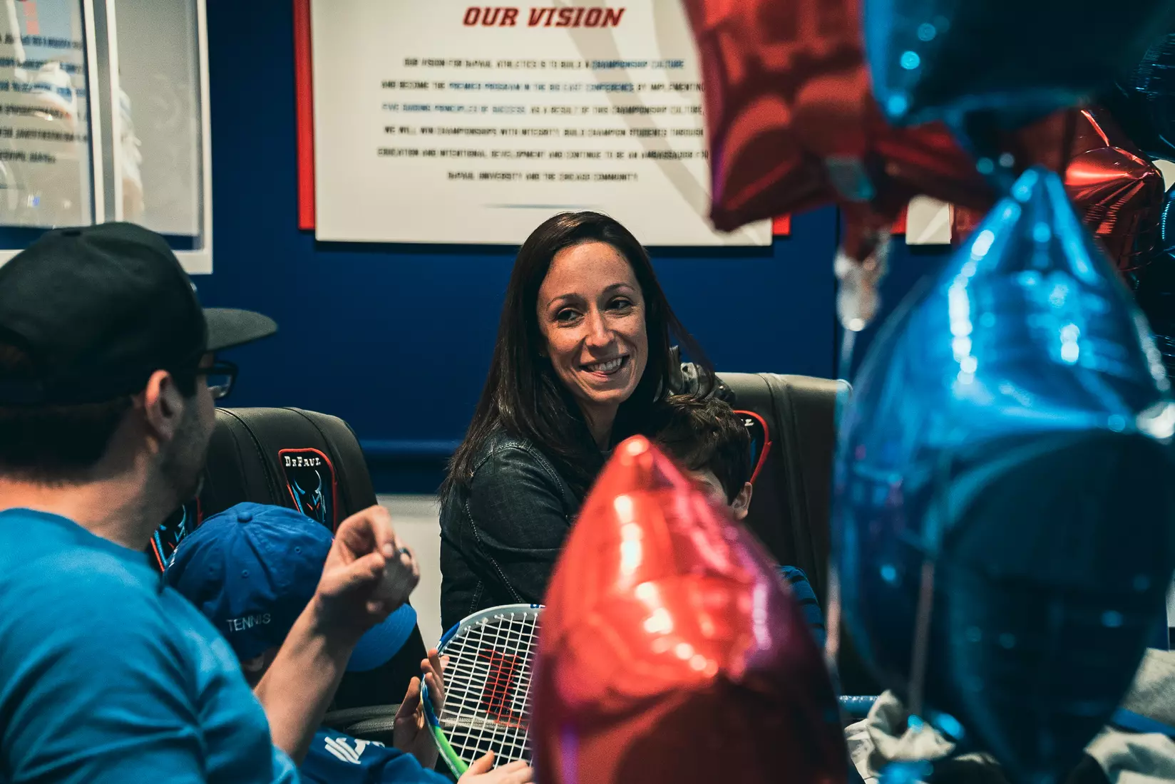 DePaul Men's Tennis welcomed Danny Esposito on April 14.