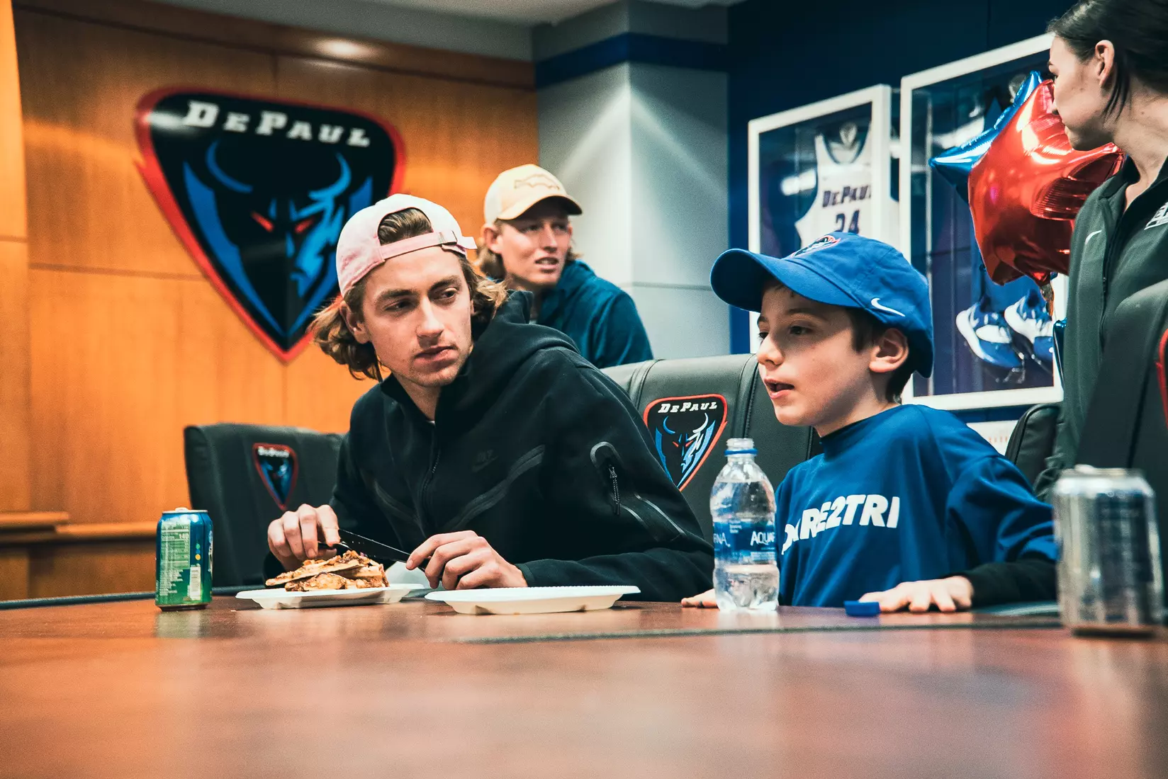 DePaul Men's Tennis welcomed Danny Esposito on April 14.