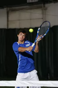 Ben Hartman boasts a 1-1 singles record this season, while the senior has tallied 57 career singles victories