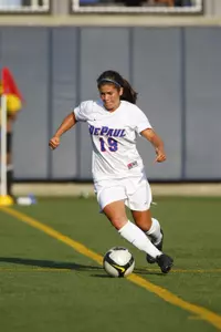 Kelly Blumberg scored her second goal of the season in Sunday's 3-1 loss at Connecticut.