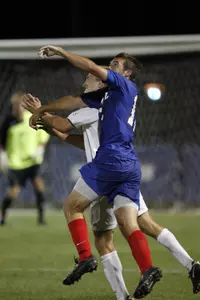 Alex Mangan scored his team-leading sixth goal in Wednesday night's loss to No. 2/5 Louisville.