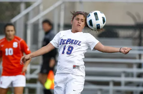 Kelly Blumberg had a stellar all-around performance in Friday's 1-0 loss at Georgetown.